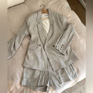 Seersucker Summer Suit- Old Navy Women’s Medium